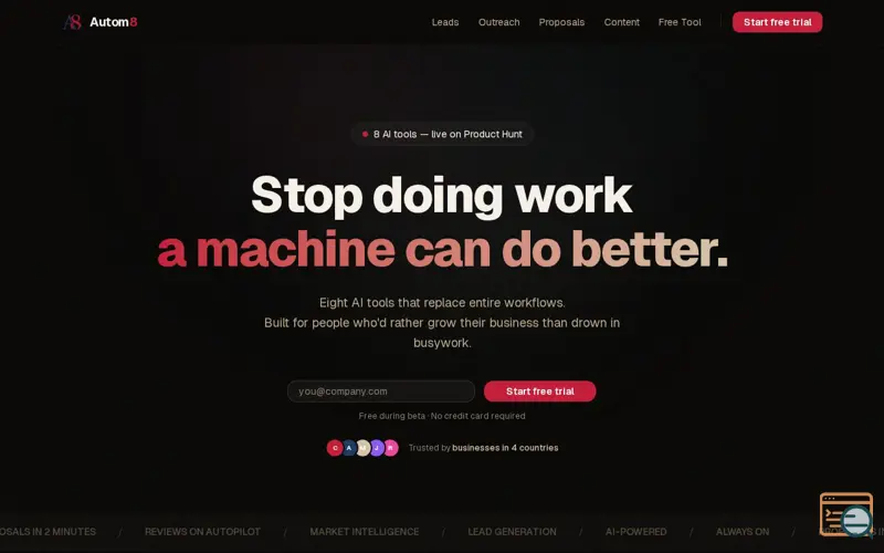 Screenshot of Autom8