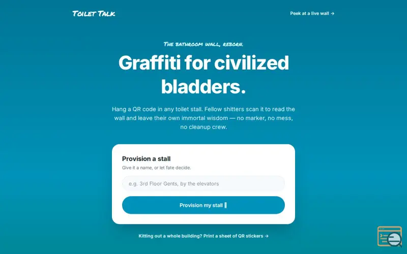 Screenshot of Toilet Talk 