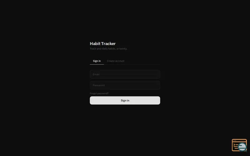 Screenshot of Grind-Habit Tracker