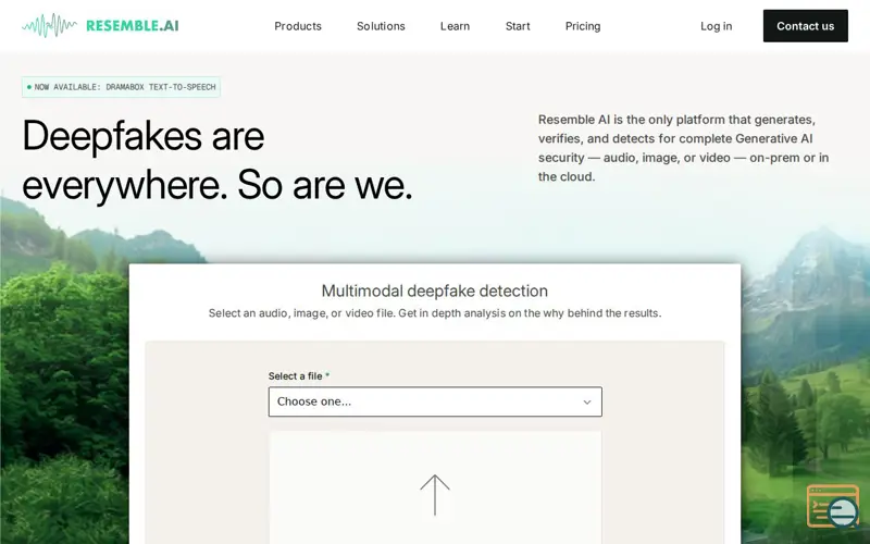Screenshot of DramaBox by Resemble AI, a launch using BugHerd