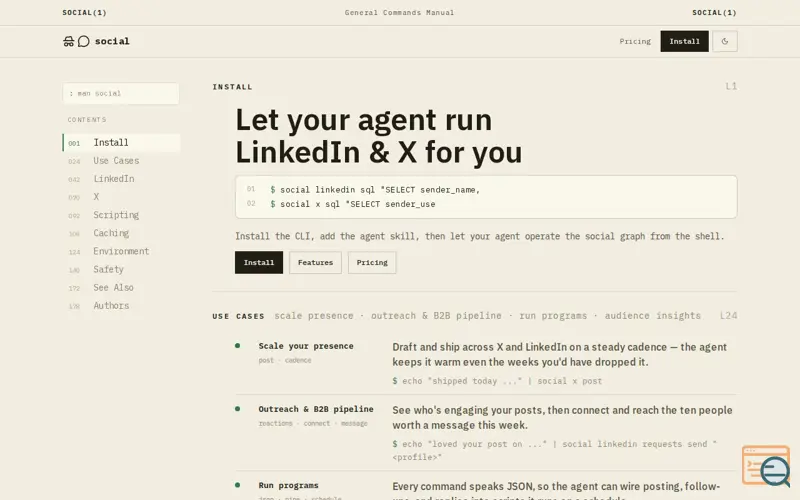 Screenshot of Usesocial