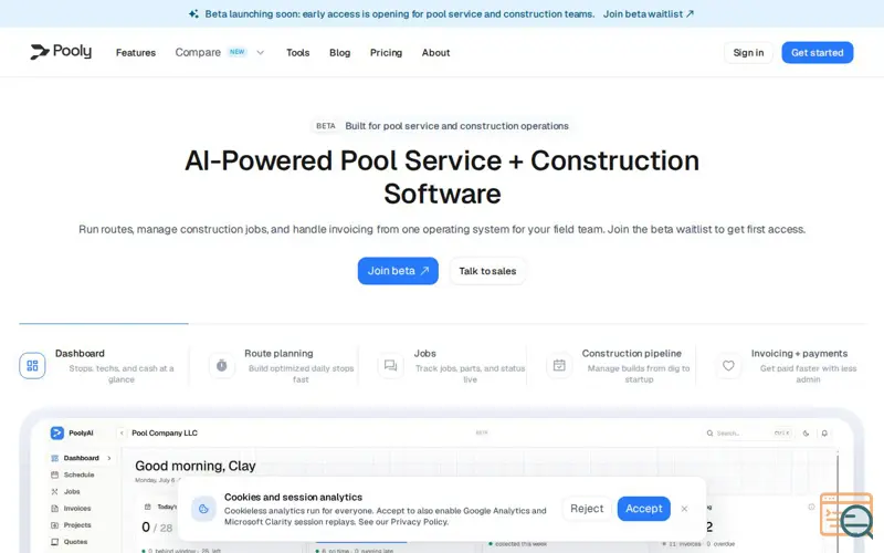 Screenshot of Pooly