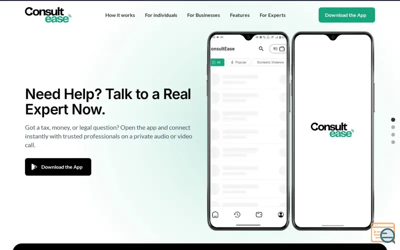 Screenshot of ConsultEase