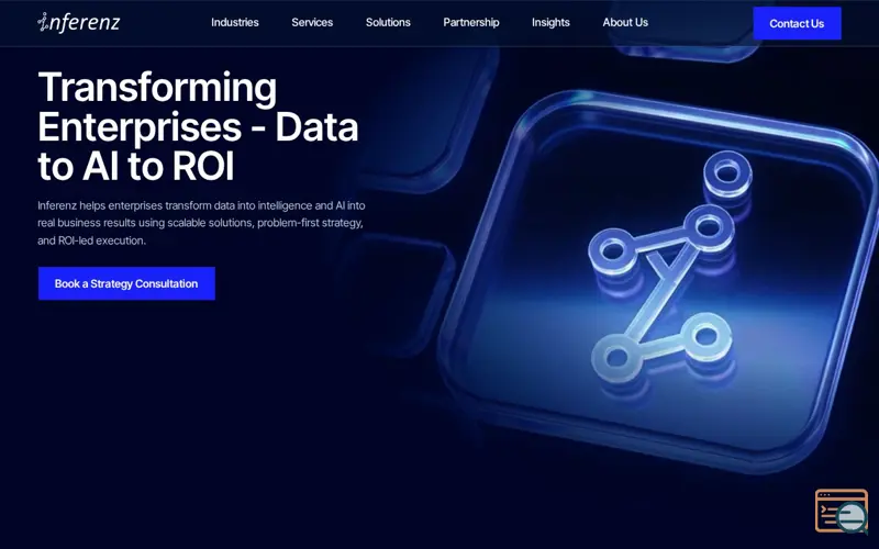 Screenshot of Inferenz, a launch using Zoho Books