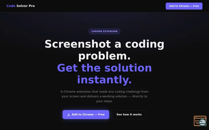 Screenshot of Code Solver Pro