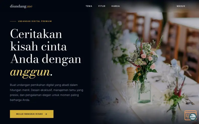 Screenshot of diundang.me