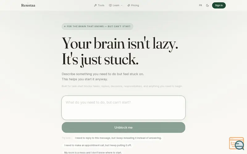 Screenshot of Resistaa