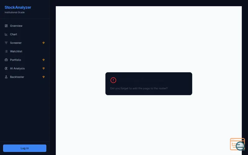 Screenshot of Stock & Crypto Analyzer