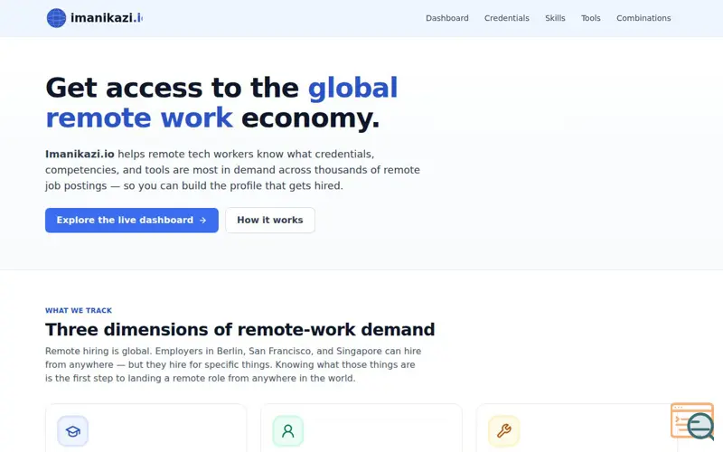 Screenshot of imanikazi · Competency Tracker