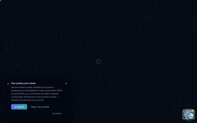 Screenshot of VRIKAAN
