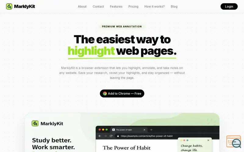 Screenshot of MarklyKit