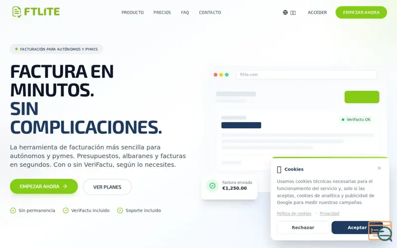 Screenshot of FTLite