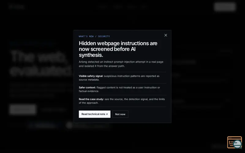 Screenshot of Arlong Search AI 