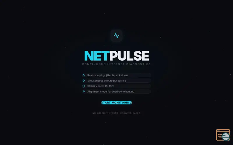 Screenshot of NetPulse – Internet Diagnostics Tool