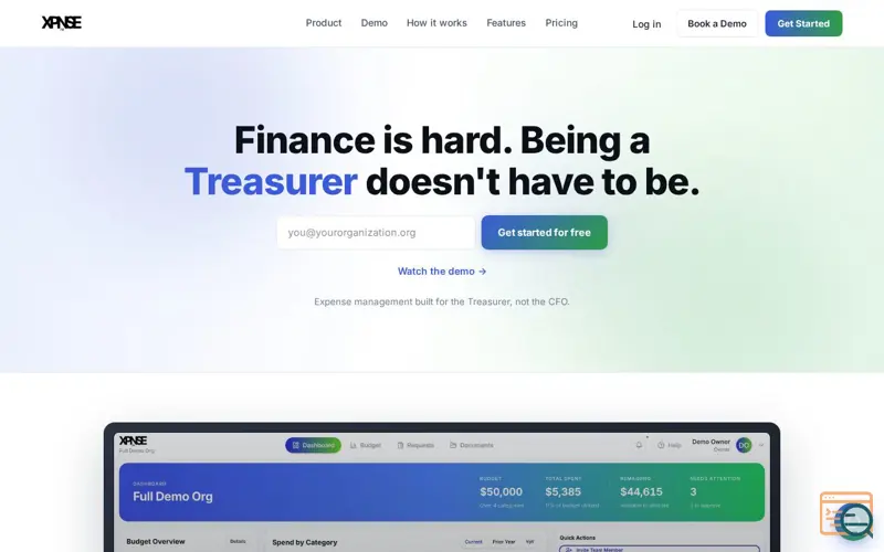Screenshot of Xpnse AI