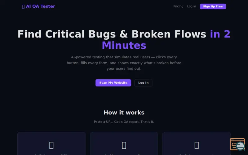 Screenshot of AI QA Tester