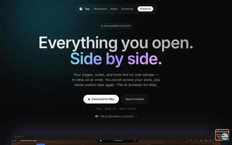 Screenshot of Tap