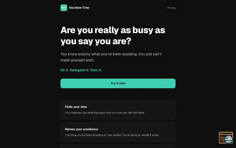 Screenshot of You Have Time