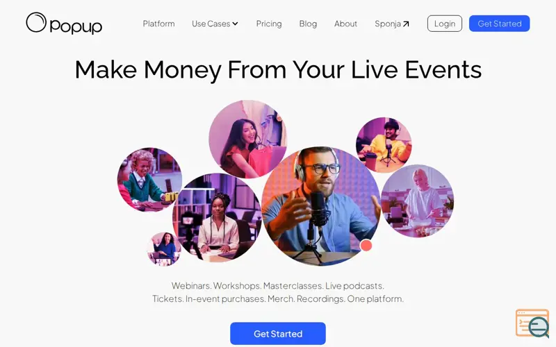 Screenshot of Popup