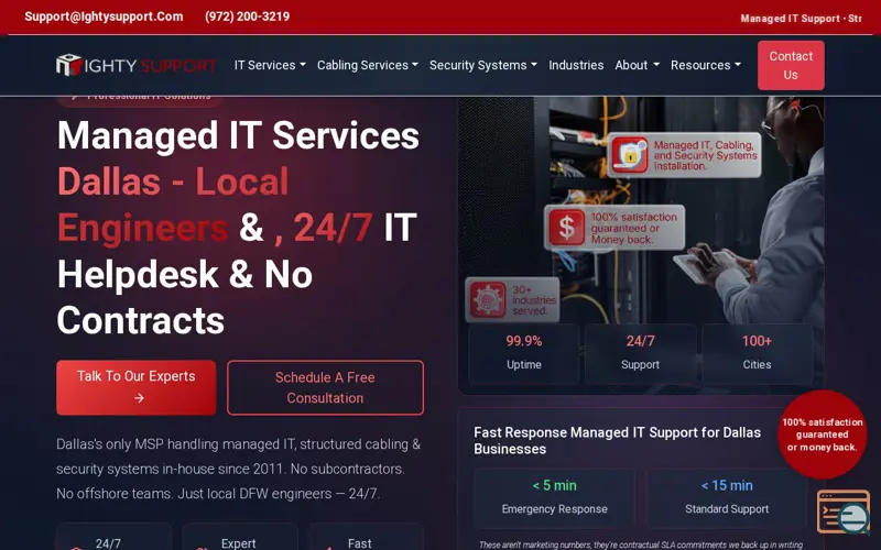Screenshot of Ighty Support LLC, a launch using JivoSite
