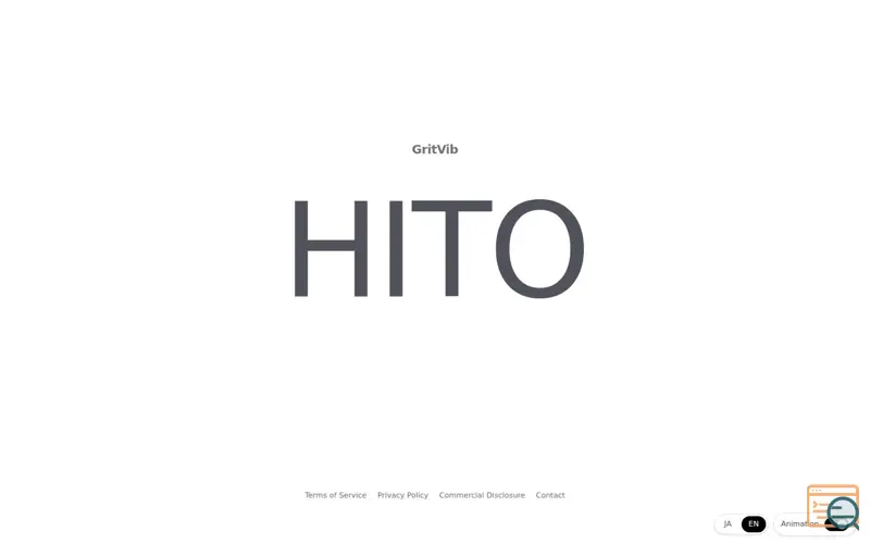 Screenshot of HITO | GritVib