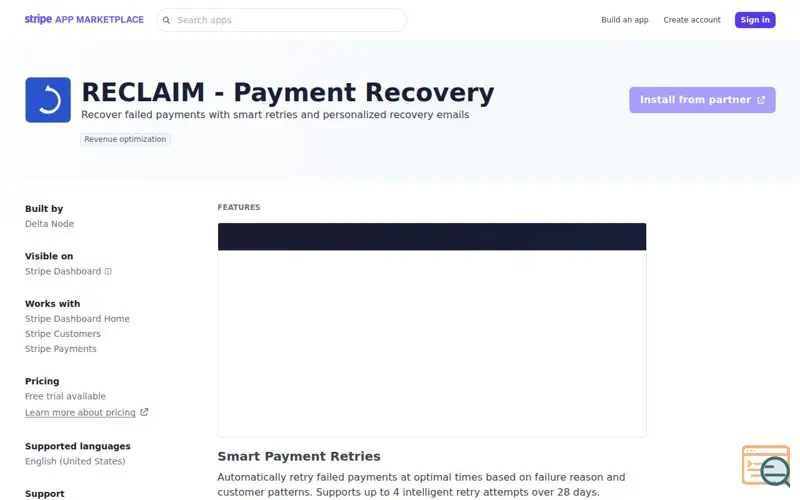 Screenshot of Reclaim