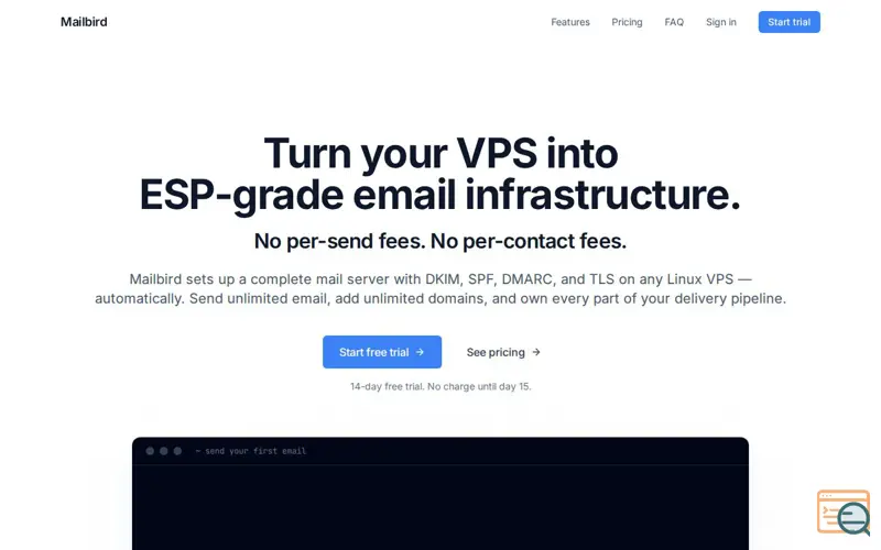 Screenshot of Mailbird
