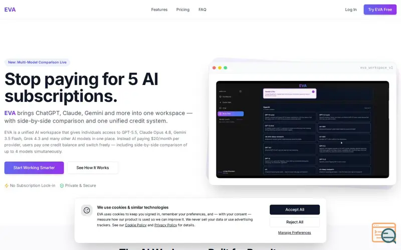 Screenshot of EVA Online AI