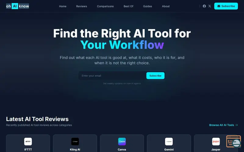Screenshot of Oh AI Know, a launch using PartnerBoost