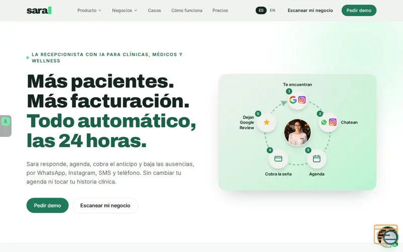 Screenshot of Sara AI