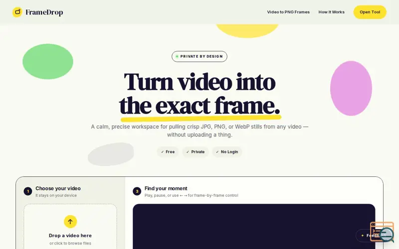 Screenshot of FrameDrop