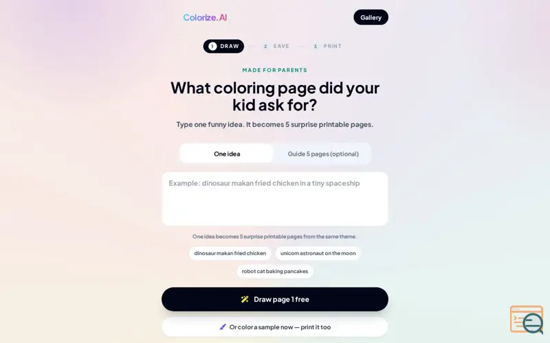 Screenshot of Colorize.AI