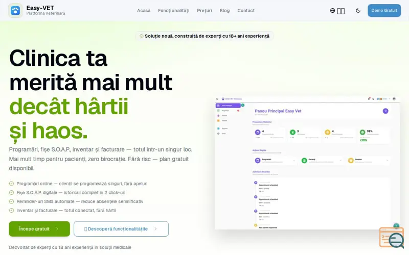 Screenshot of   Easy-VET