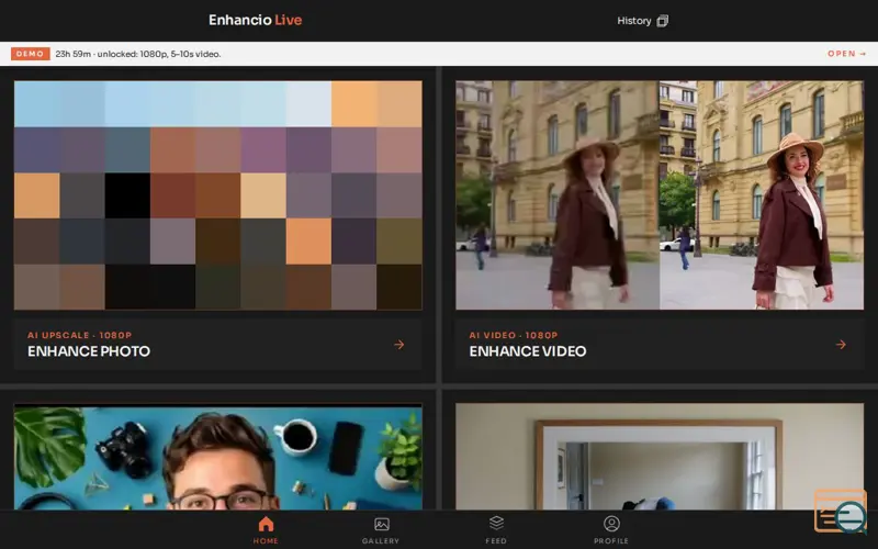 Screenshot of Enhancio