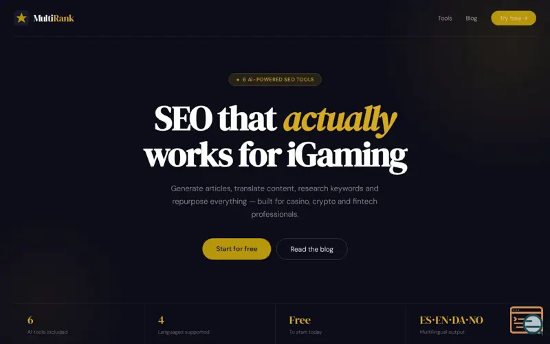 Screenshot of Multikrank :Free Multilingual SEO Tools 