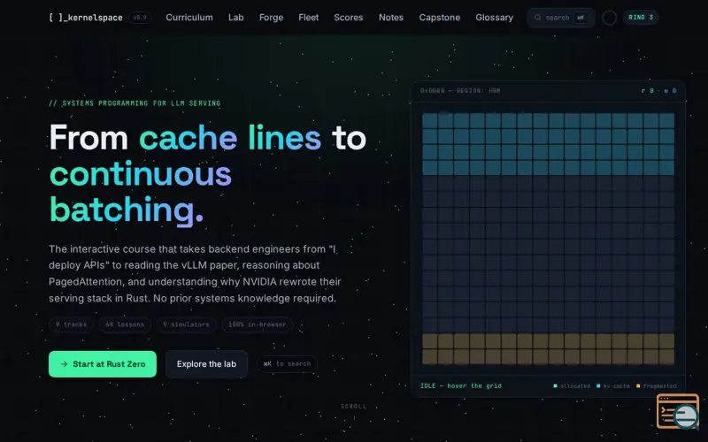 Screenshot of Kernelspace
