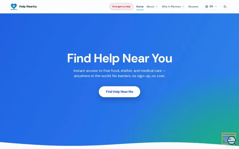 Screenshot of Help Nearby
