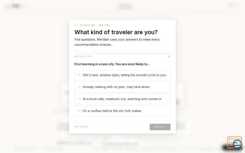 Screenshot of VoyZel, a launch using FirstPromoter