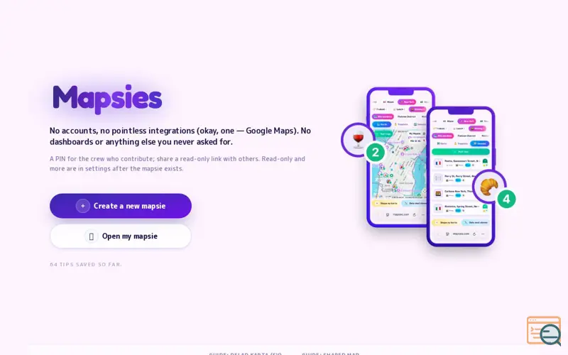 Screenshot of mapsies.com