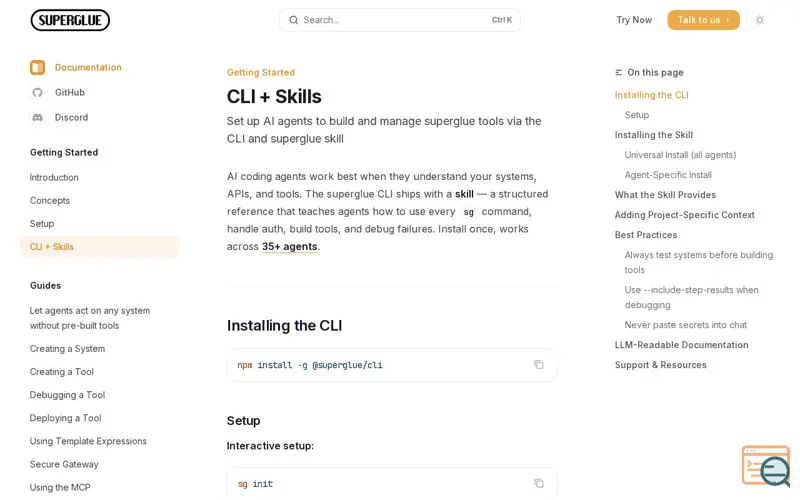 Screenshot of Docs