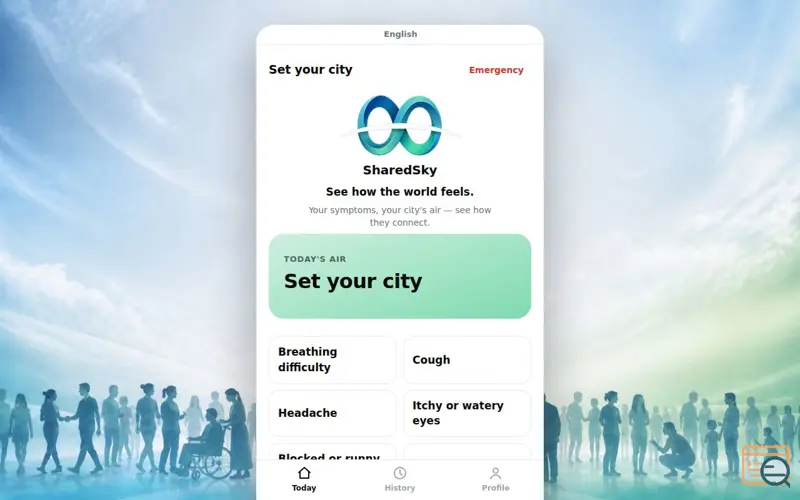 Screenshot of Is it the air today?