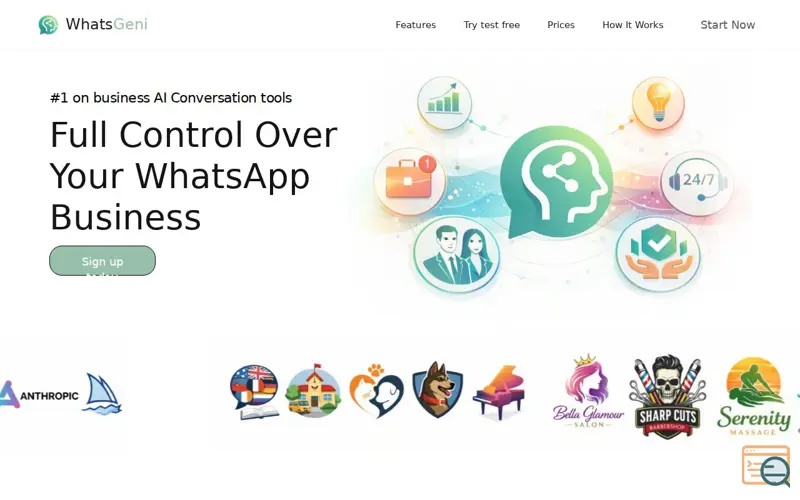 Screenshot of Whatsgeni