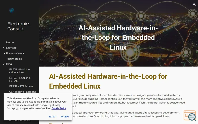 Screenshot of Electronicsconsult
