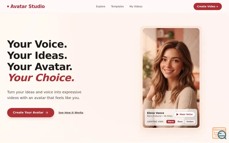 Screenshot of Avatar Studio 