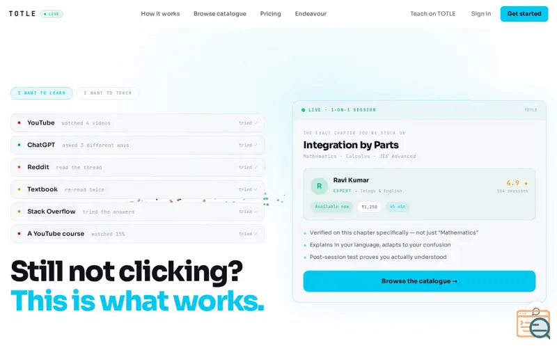 Screenshot of TOTLE