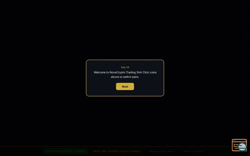 Screenshot of Crypto Trading Simulator