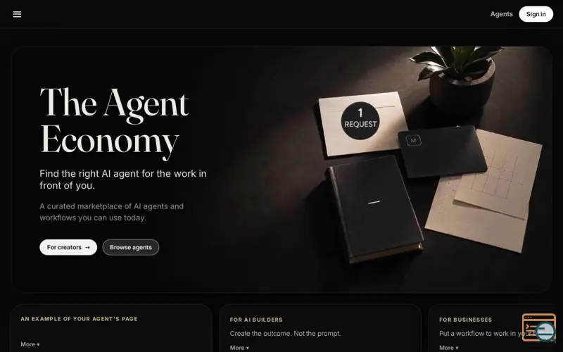 Screenshot of Buy My Agent