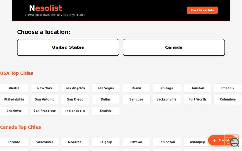 Screenshot of Nesolist