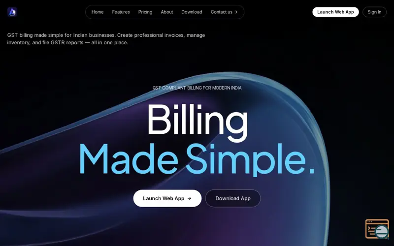 Screenshot of Argus Billing
