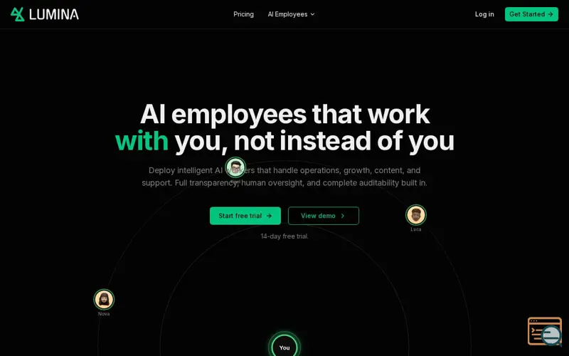 Screenshot of Lumina